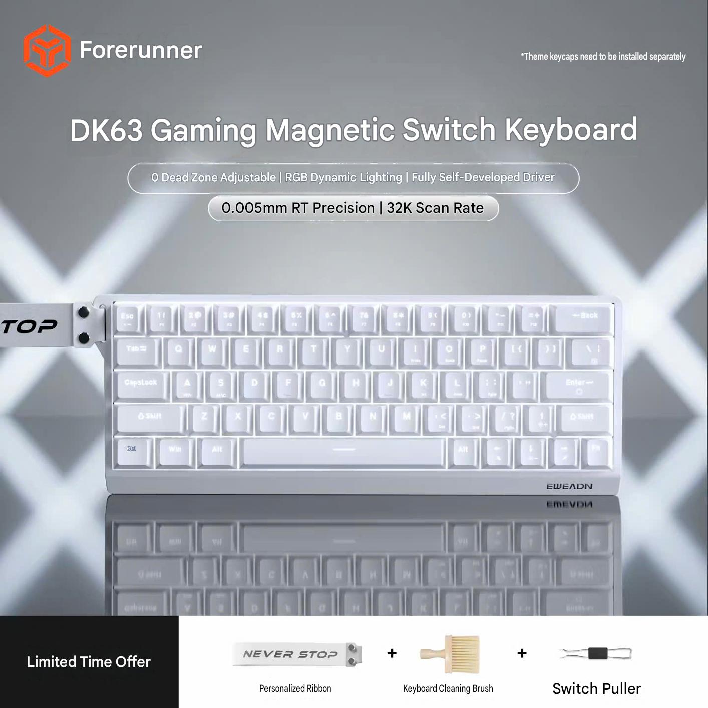 [GROUP BUY] BÀN PHÍM GAMING HE EWEADN DK63 32K POLLING RATE