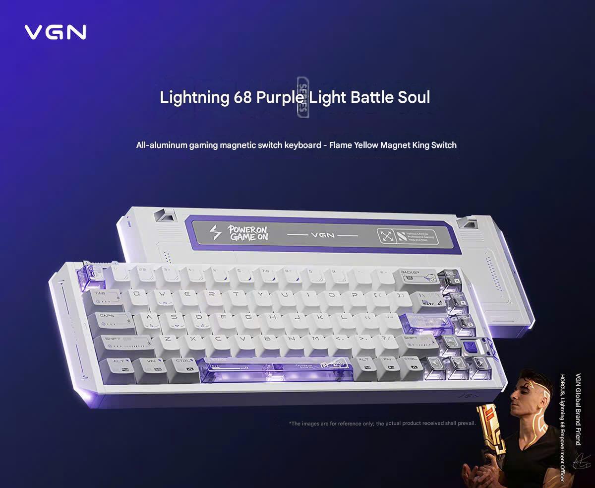 [Group Buy] Bàn Phím Gaming VGN Flash68 HE Rapid Trigger 3 Core MCU
