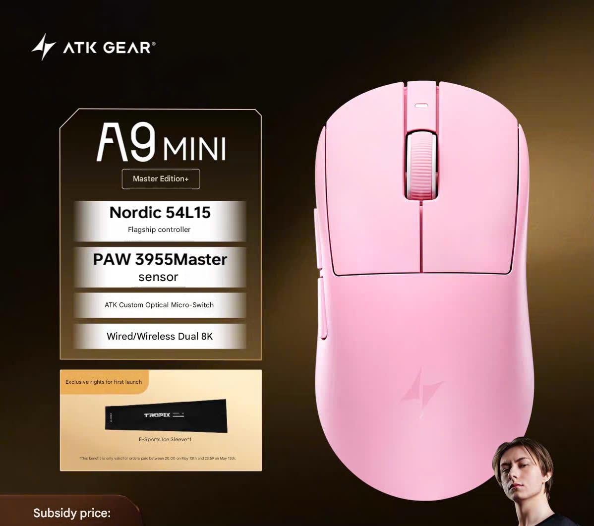 [Đã Đóng GB] Chuột Gaming ATK A9 Mini Paw 3955 Master