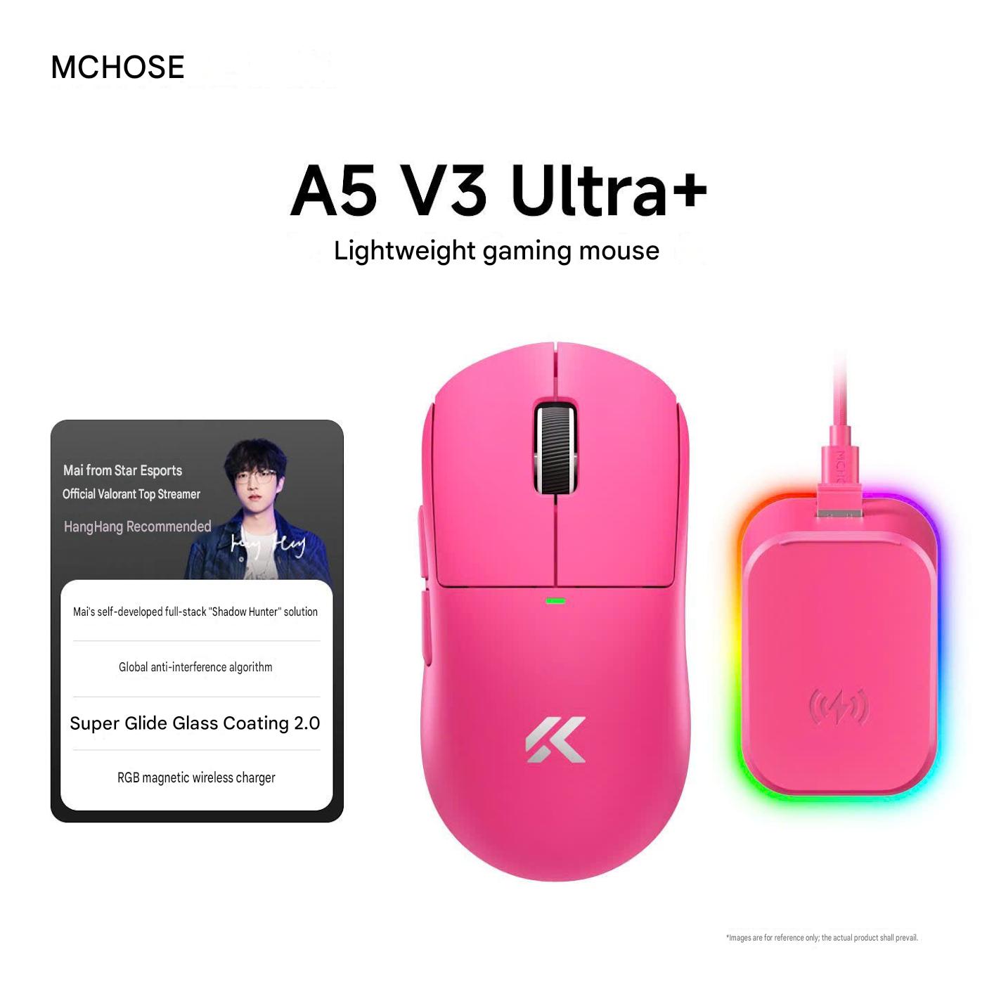 [GROUP BUY] CHUỘT GAMING MCHOSE A5 V3 ULTRA+ DOCK SẠC TỪ TÍNH