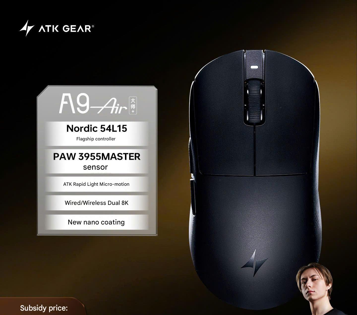 [Đã Đóng GB] Chuột Gaming eSport ATK A9 Air Master+ Và A9 Ultimate Master+