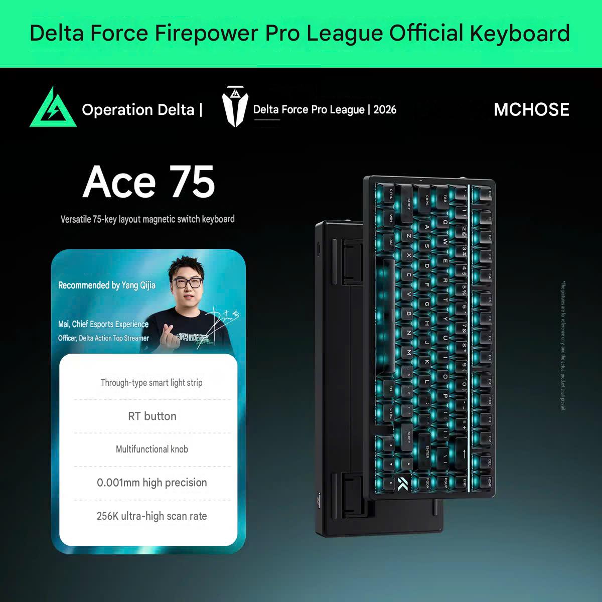 [GROUP BUY] BÀN PHÍM GAMING HE MCHOSE ACE75 RT 0,001MM