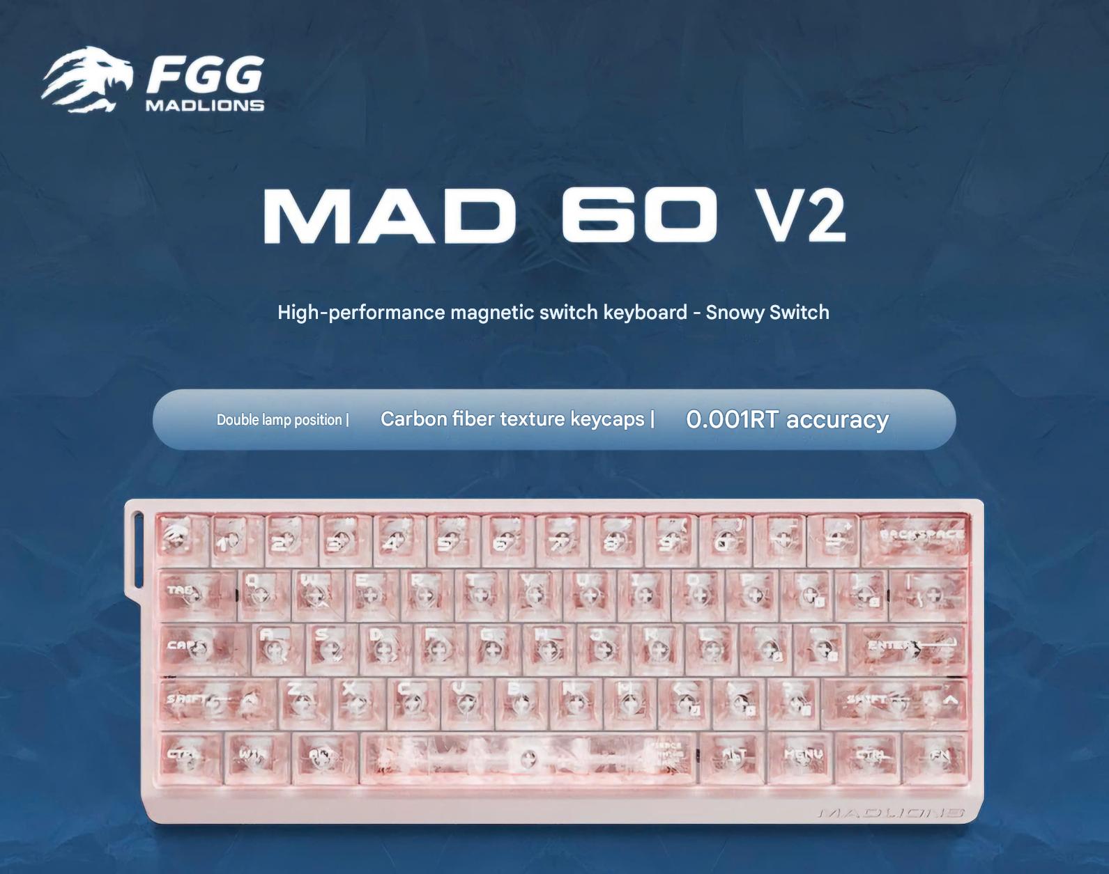 [Group Buy] Bàn Phím Cơ Gaming HE MADLIONS MAD 60/68 V2