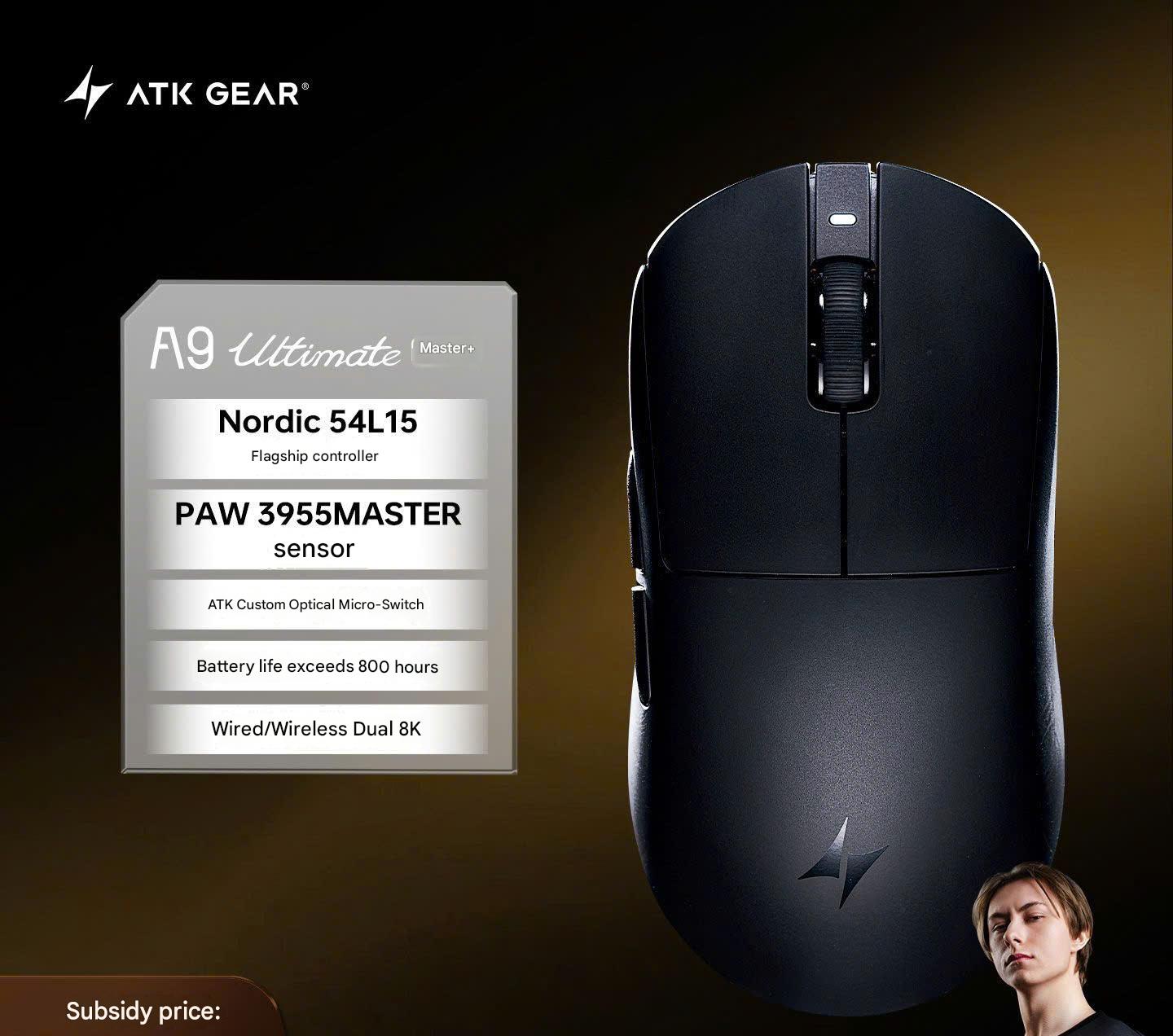 [Đã Đóng GB] Chuột Gaming eSport ATK A9 Air Master+ Và A9 Ultimate Master+