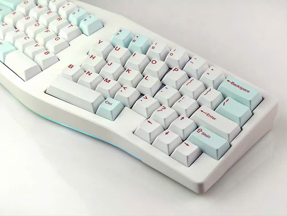 Bàn Phím Cơ Alice MMD EIF68 Ergo Tặng Kèm Kê Tay