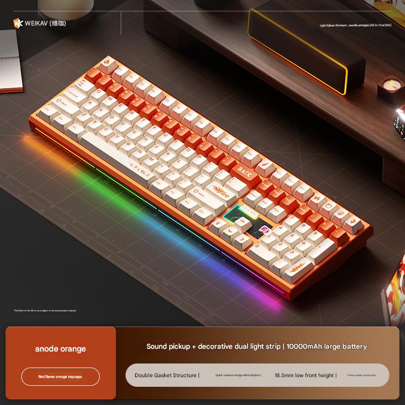 Bàn Phím Cơ WEIKAV NUT108 Nhôm CNC 3 Mode Full Size