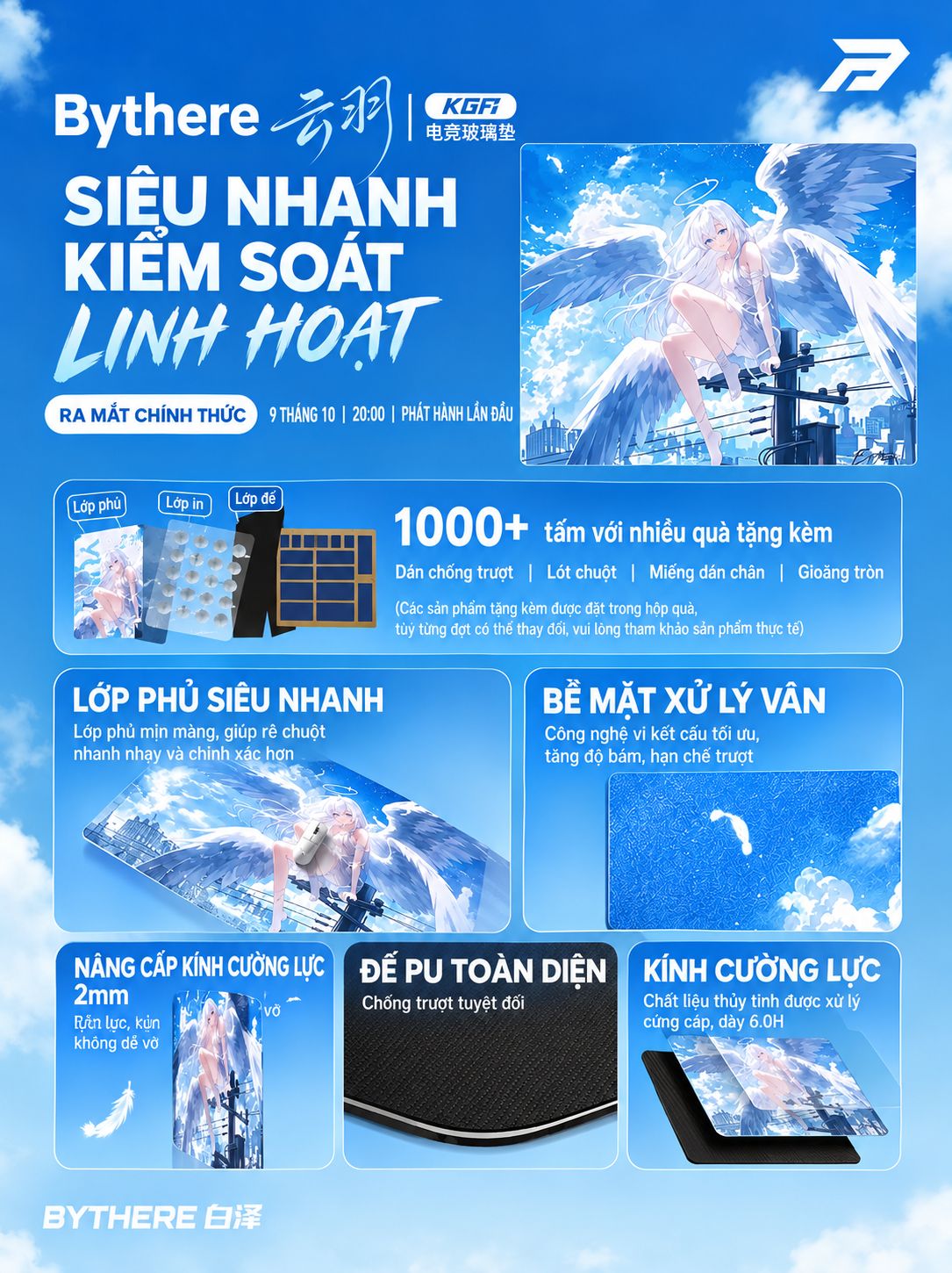 [GROUP BUY] PAD KÍNH BYTHERE KGF1 SERIES AZURE