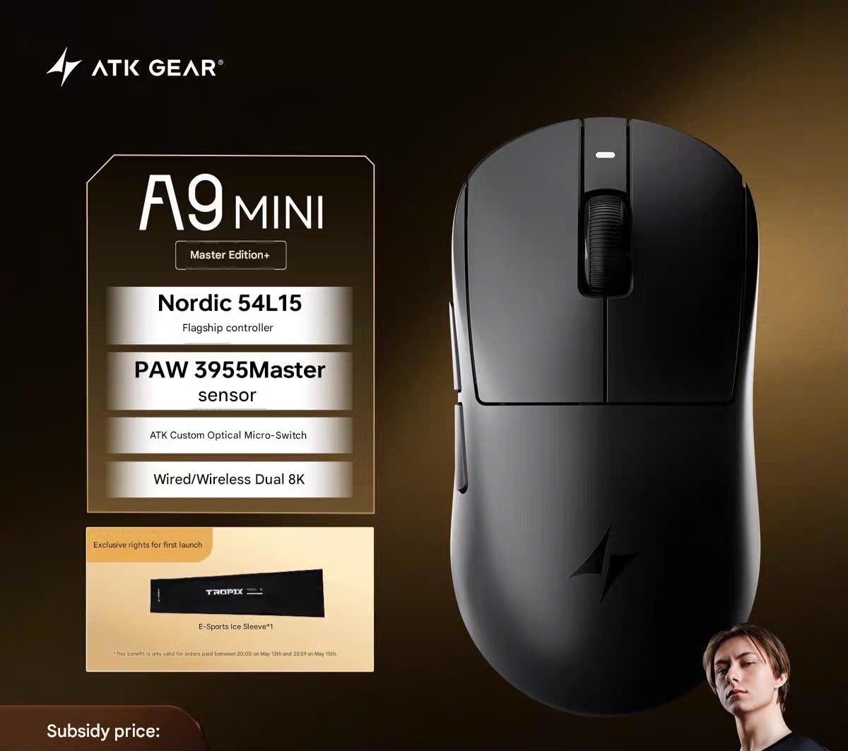 [Đã Đóng GB] Chuột Gaming ATK A9 Mini Paw 3955 Master