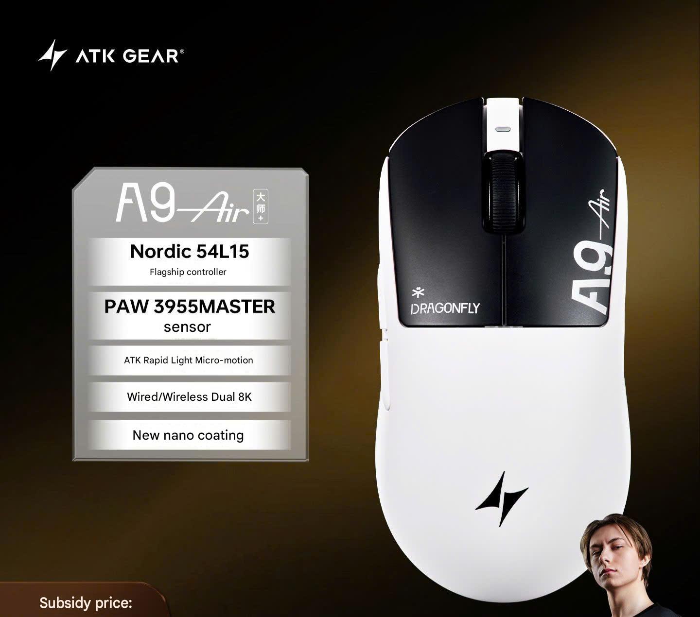 [Đã Đóng GB] Chuột Gaming eSport ATK A9 Air Master+ Và A9 Ultimate Master+