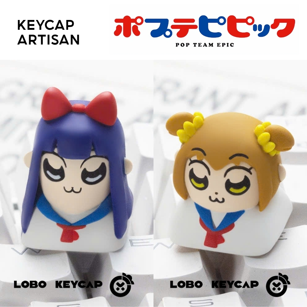 Keycap Artisan LOBO Pop & Pipi - Pop Team Epic