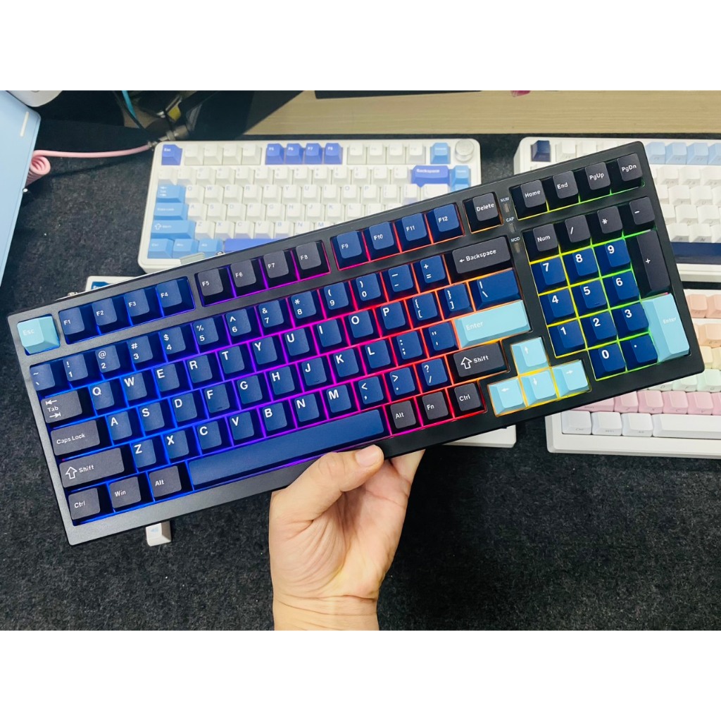 [Sẵn Hàng] Keycap Bóc Phím Cho Bàn Phím Cơ - Chất Liệu PBT DoubleShot - Layout 98% - Giá Rẻ - TTKeyboard