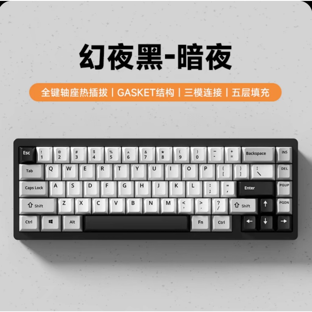 [Sẵn Hàng Hỏa Tốc] Bàn Phím KIT LUCKY65 - Nôm CNC - 3 Mode Kết Nối - Tạ Đáy - Hotswap - Mạch Xuôi - Led RGB - TTKeyboard