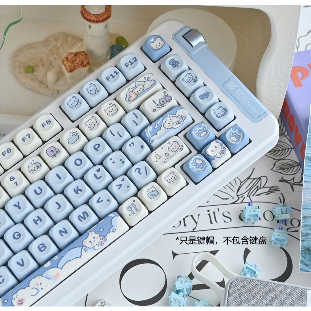 [Hỏa Tốc] Keycap Cực Dễ Thương MOA Profile - Nhựa PBT - In Dyesub - Phù Hợp Mọi Layout Cơ Bản - TTKeyboard