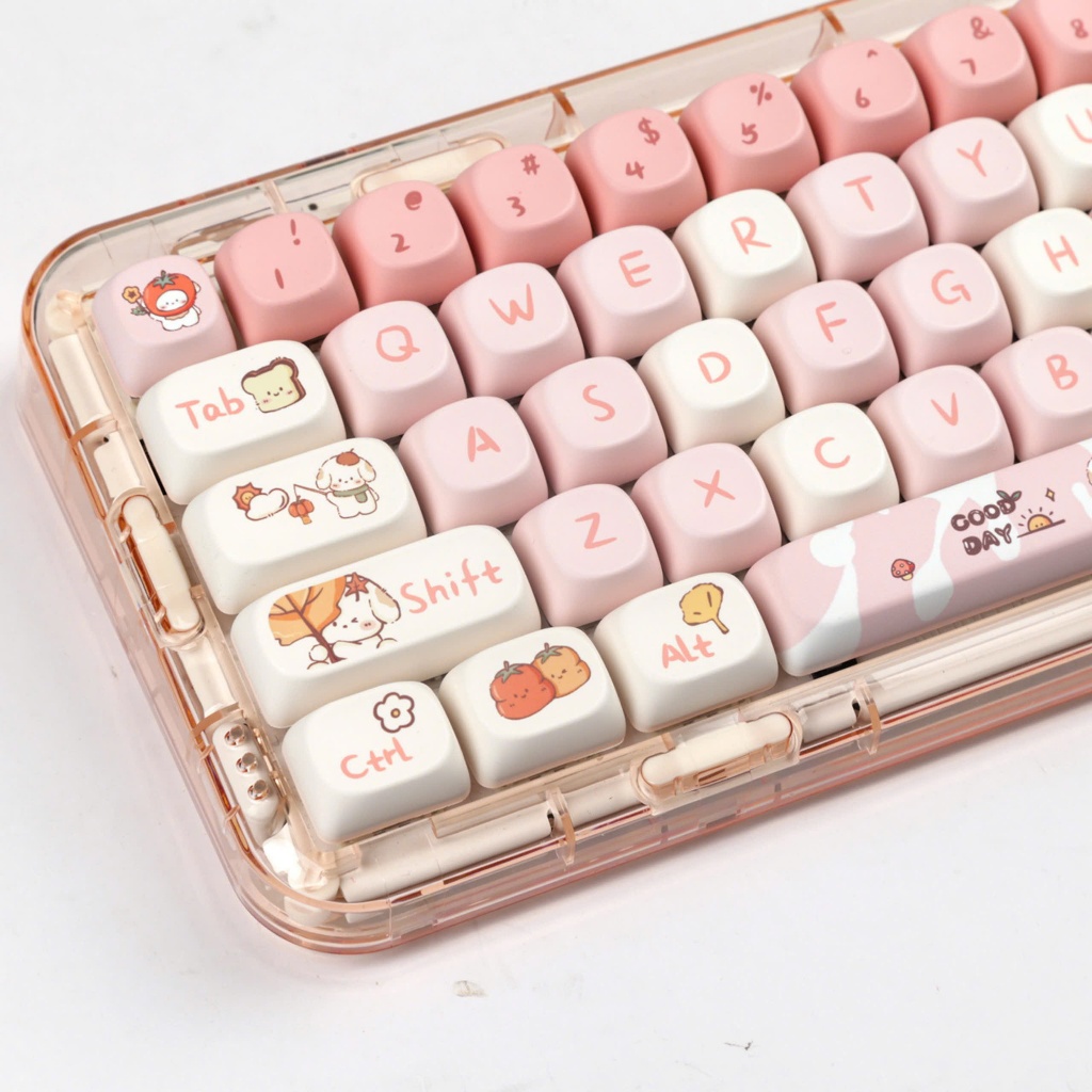 [Hỏa Tốc] Keycap Cực Dễ Thương MOA Profile - Nhựa PBT - In Dyesub - Phù Hợp Mọi Layout Cơ Bản - TTKeyboard