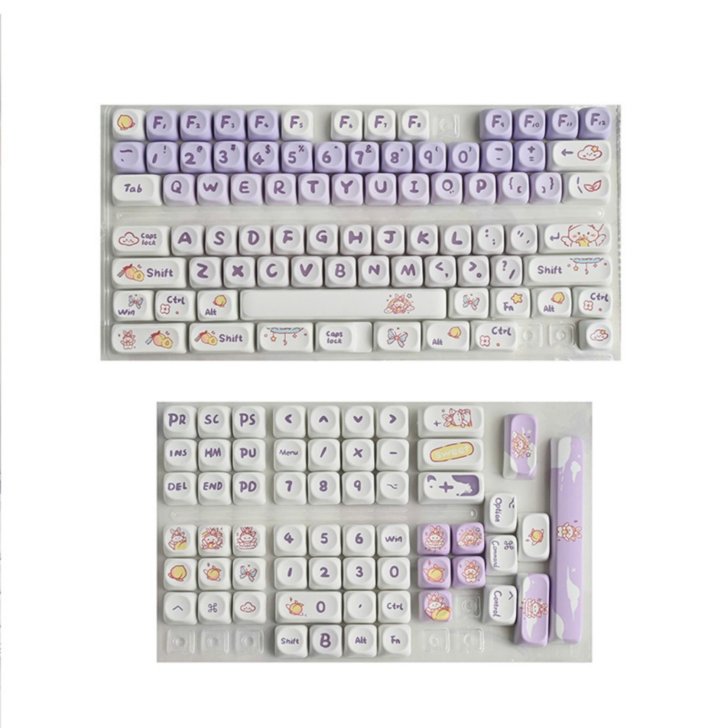 [Hỏa Tốc] Keycap Cực Dễ Thương MOA Profile - Nhựa PBT - In Dyesub - Phù Hợp Mọi Layout Cơ Bản - TTKeyboard