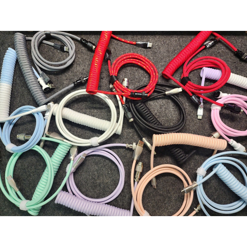 Cáp Xoắn Custom Cho Bàn Phím Cơ Bàn Phím HE - Hỗ Trợ 8K Polling Rate - Cáp Thể Thao Điện Tử - TTKeyboard