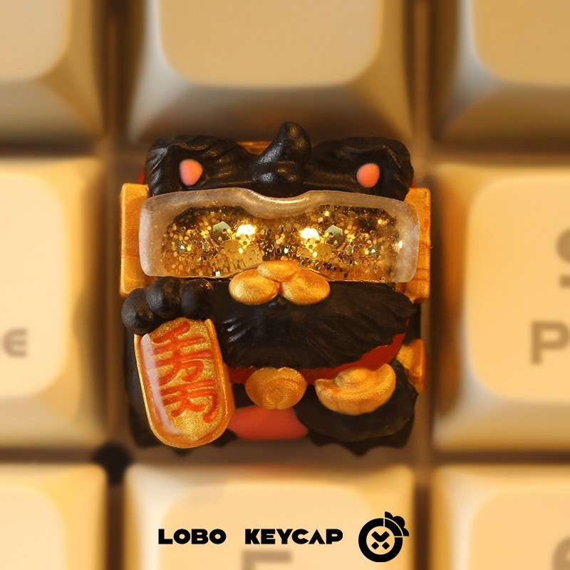 [Hỏa Tốc] Keycap Artisan Lucky Cat | Keycap Custom Bàn Phím Cơ Chất Liệu Resin Cao Cấp | Chính Hãng Lobo | TTkeyboard