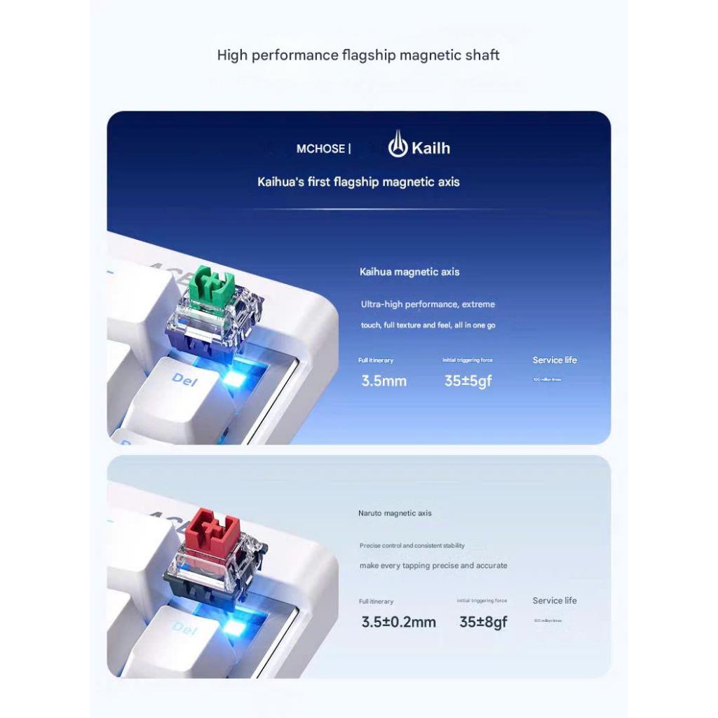 Bàn phím Gaming Ace68 Air 8000hz Rapid Trigger Led Viền RGB Hiệu Năng Cao - TTKeyboard