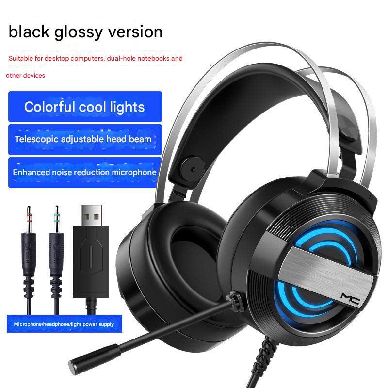 [Hỏa Tốc] Tai Nghe Chụp Tai Gaming MCHOSE Q9 Có LED Đổi Màu | Có Mic Đàm Thoại | Headphone Chơi Game Trên Laptop PC