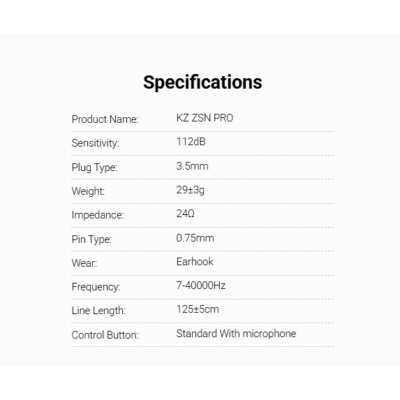 Tai Nghe Nhét Tai KZ ZSN Series (Pro, Pro X, Pro 2) HIFI Driver Hybrid Có Mic