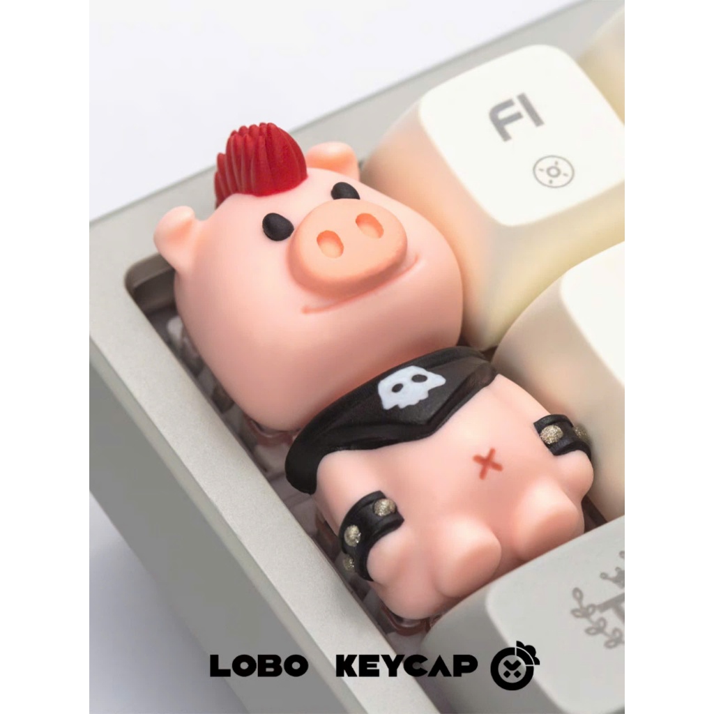 [Hỏa Tốc] Keycap Artisan Party Animals - Cute - Chính Hãng Lobo - TTKeyboard