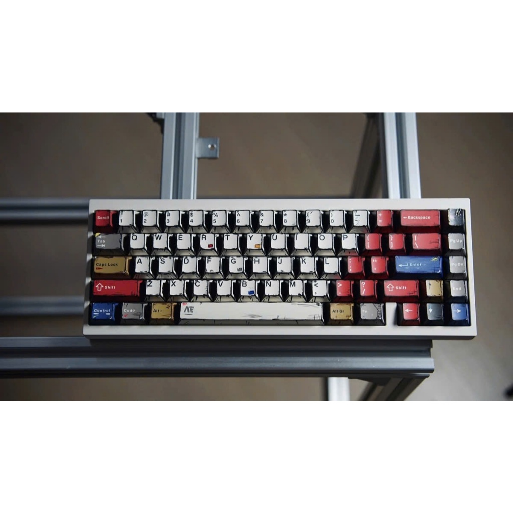 [Hỏa Tốc] Keycap Comic Retro Mix Lighs - Chủ Đề Truyện Tranh - Nhựa PBT - In Dyesub 5 Mặt - Cherry Profile - TTKeyboard