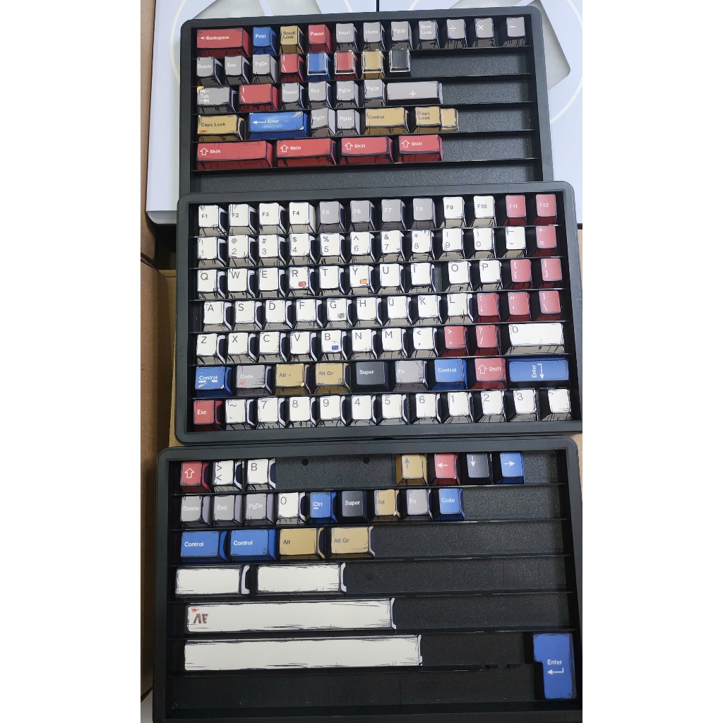 [Hỏa Tốc] Keycap Comic Retro Mix Lighs - Chủ Đề Truyện Tranh - Nhựa PBT - In Dyesub 5 Mặt - Cherry Profile - TTKeyboard