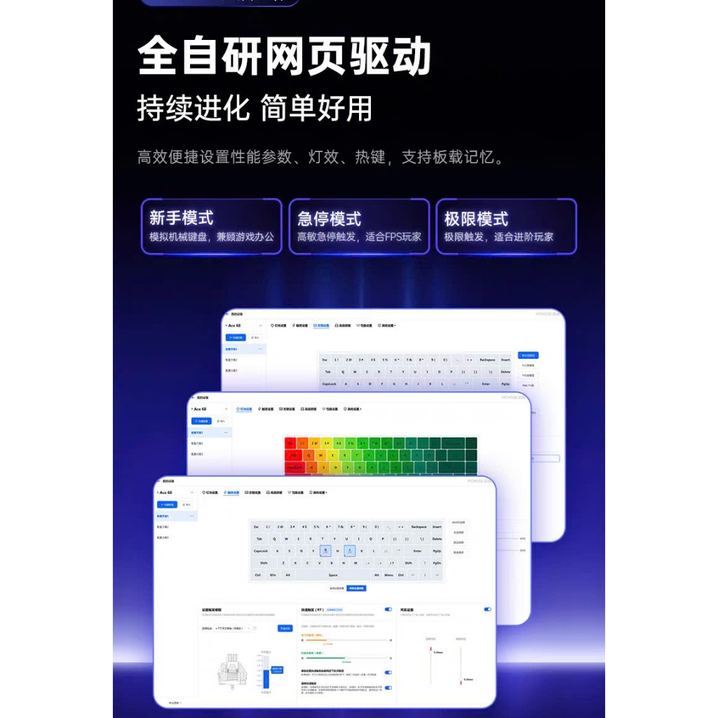 [Hỏa Tốc] Bàn Phím Cơ Gaming Mchose Ace60 Ace68 | Rapid Trigger | 1000hz | 8000hz | TTkeyboard