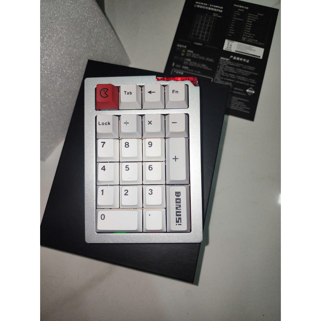 Kit Numpad Stars21, Nhôm Cnc, 3 Mode, Via Qmk, Led Viền, Tạ Pharaon Cnc - Ttkeyboard