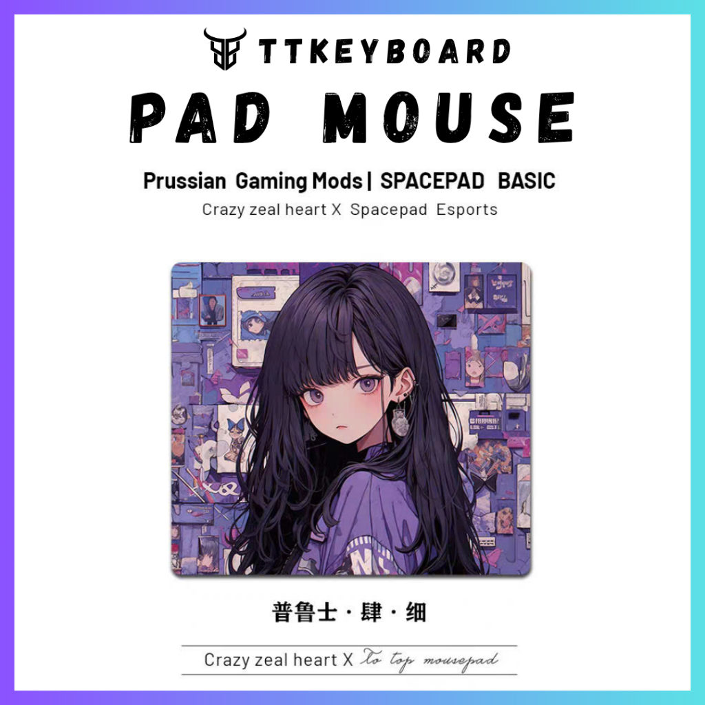 Pad Chuột Gaming Spacepad Prussian Tùy Chọn Bề Mặt Đế XSOFT Chống Trượt 450x400mm