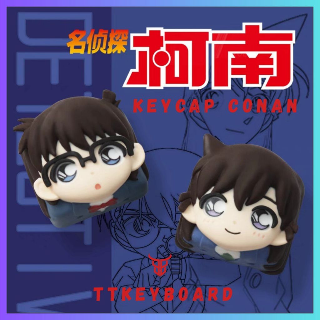 Keycap Artisan Thám Tử Conan| Keycap Custom Bàn Phím Cơ Chất Liệu Resin Cao Cấp | Chính Hãng Lobo