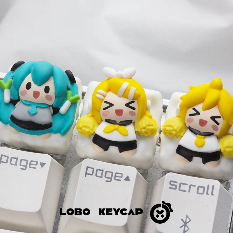 Keycap Artisan Vocaloid Keycap Custom Bàn Phím Cơ Chất Liệu Resin Cao Cấp | Chính Hãng Lobo