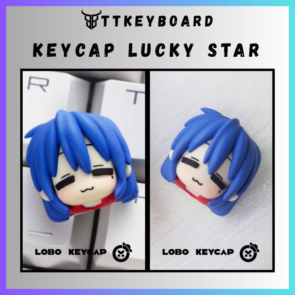 Keycap Artisan Lucky Star Konata Izumi| Keycap Chất Liệu Resin Cao Cấp | Chính Hãng Lobo | TTKeyboard