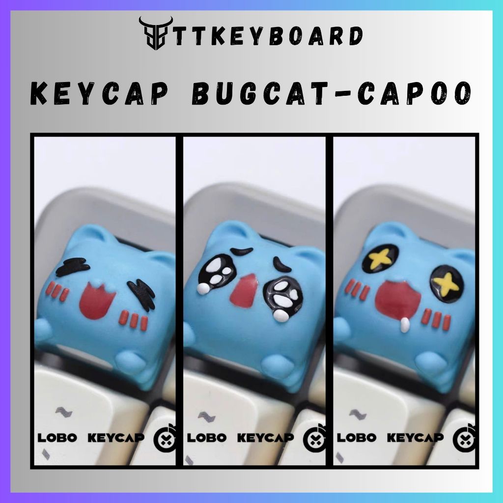Keycap Artisan Bugcat-Capoo | Keycap Chất Liệu Resin Cao Cấp | Chính Hãng Lobo | TTKeyboard