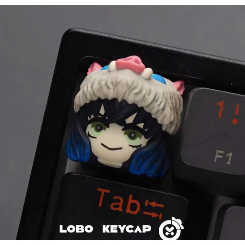 Keycap Lobo Artisan Demon Slayer Thanh Guom Diệt Quỷ| Keycap Custom Bàn Phím Cơ Chất Liệu Resin Cao Cấp