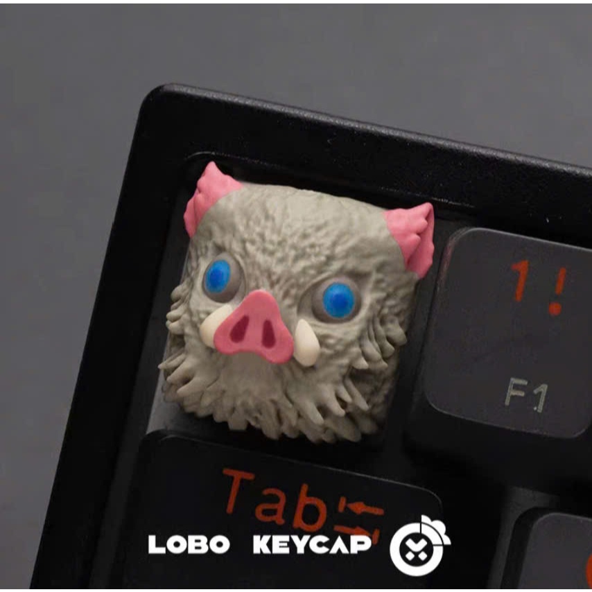 Keycap Lobo Artisan Demon Slayer Thanh Guom Diệt Quỷ| Keycap Custom Bàn Phím Cơ Chất Liệu Resin Cao Cấp