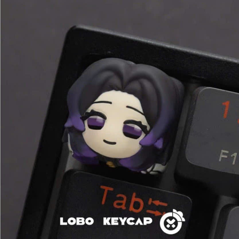 Keycap Lobo Artisan Demon Slayer Thanh Guom Diệt Quỷ| Keycap Custom Bàn Phím Cơ Chất Liệu Resin Cao Cấp