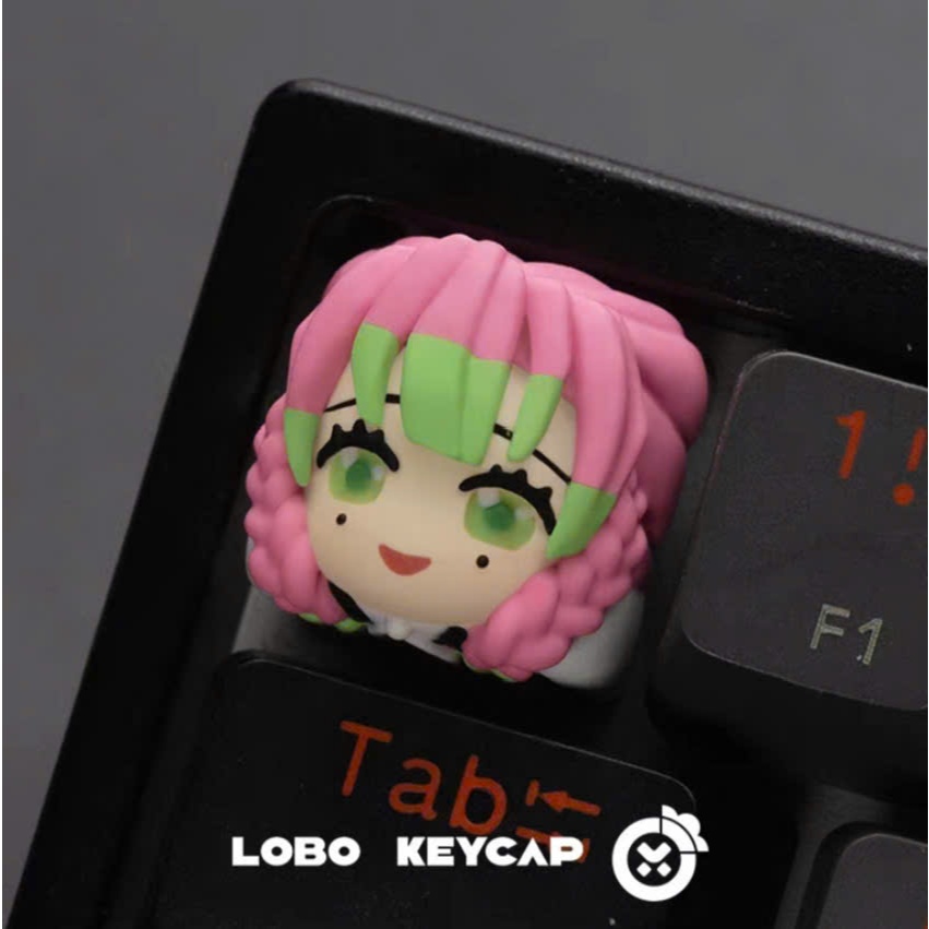 Keycap Lobo Artisan Demon Slayer Thanh Guom Diệt Quỷ| Keycap Custom Bàn Phím Cơ Chất Liệu Resin Cao Cấp