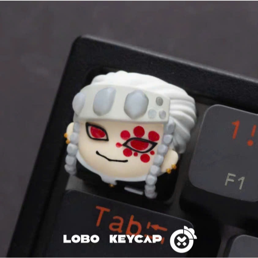 Keycap Lobo Artisan Demon Slayer Thanh Guom Diệt Quỷ| Keycap Custom Bàn Phím Cơ Chất Liệu Resin Cao Cấp