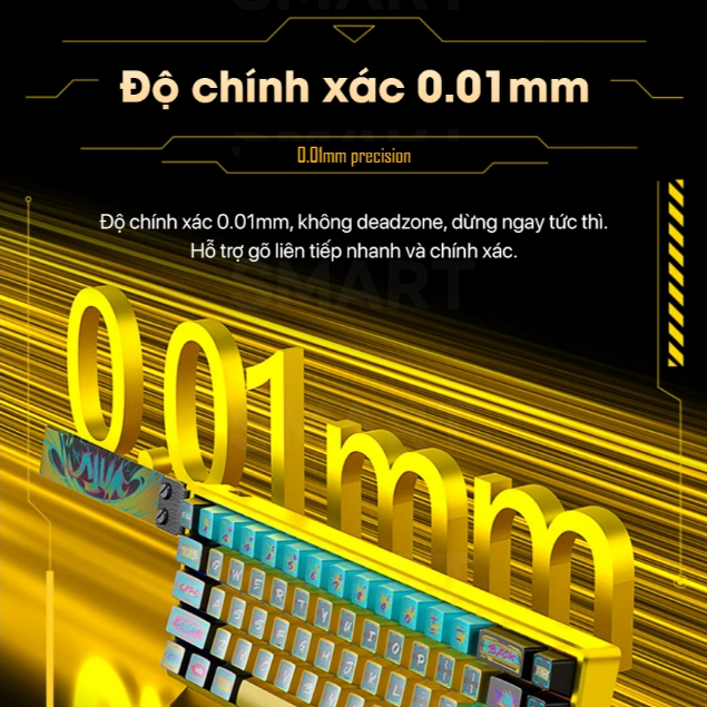 PHÍM CƠ GAMING WIN68 HE ULTRA| Nhôm CNC| Rapid Trigger 0,01 mm| 8000hz |Trục Từ| TTKeyboard