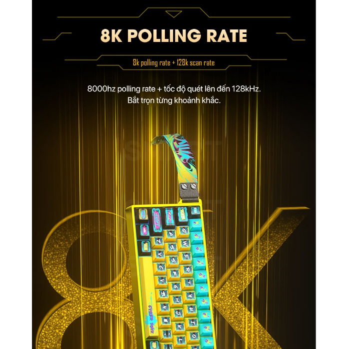 PHÍM CƠ GAMING WIN68 HE ULTRA| Nhôm CNC| Rapid Trigger 0,01 mm| 8000hz |Trục Từ| TTKeyboard