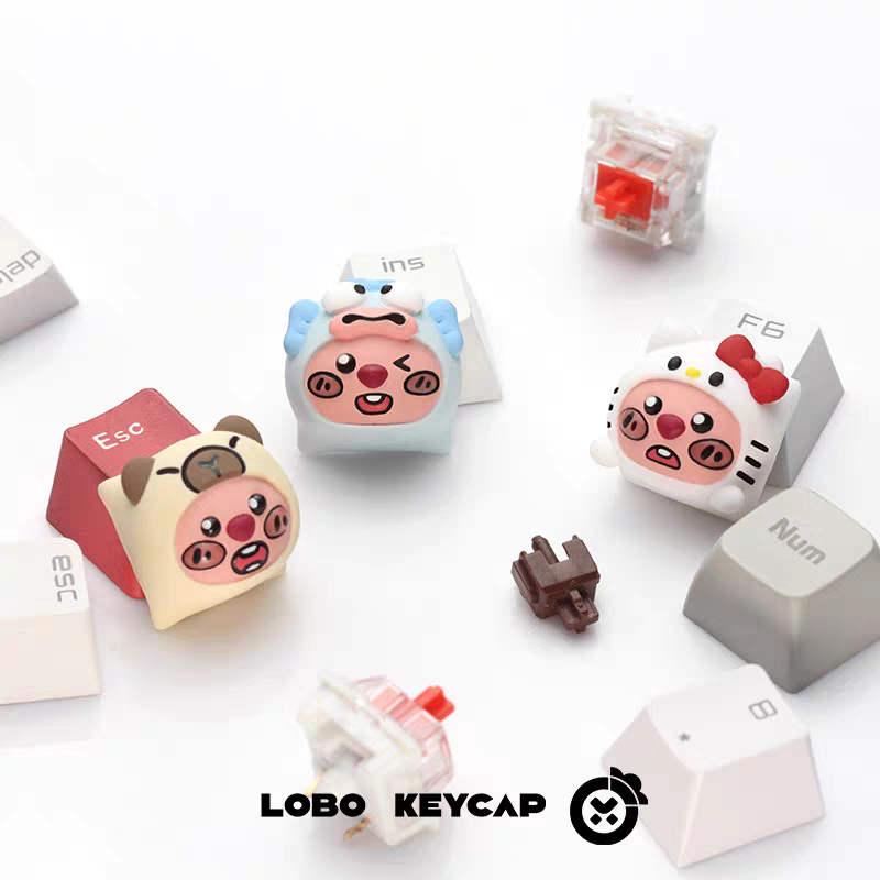 Keycap Artisan Loopy - Cute | Keycap Custom Bàn Phím Cơ Chất Liệu Resin Cao Cấp | Chính Hãng Lobo | TTKeyboard