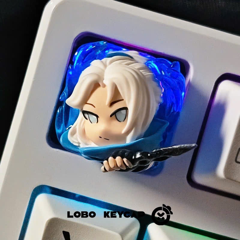 Keycap Artisan LOBO Jett - Custom 4 Action - Xuyên LED