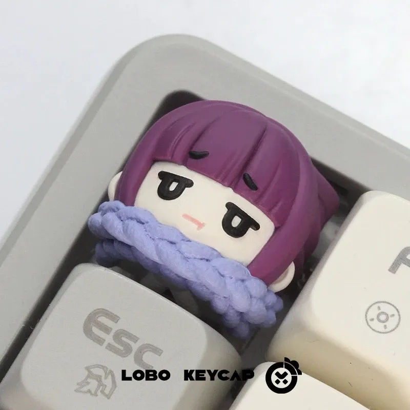 Keycap Artisan Lobo Frieren Pháp Sư Tiễn Táng | Keycap Custom Bàn Phím Cơ Chất Liệu Resin | TTKeyboard