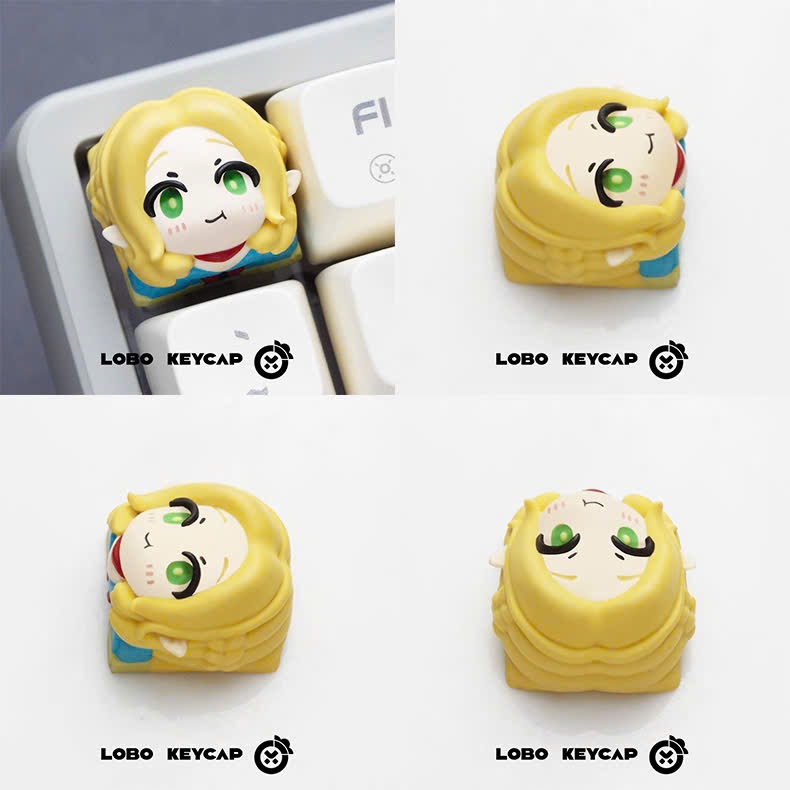 Keycap Artisan Lobo Delicious in Dungeon Resin 1u Nhiều Nhân Vật Trang Trí Bàn Phím Cơ