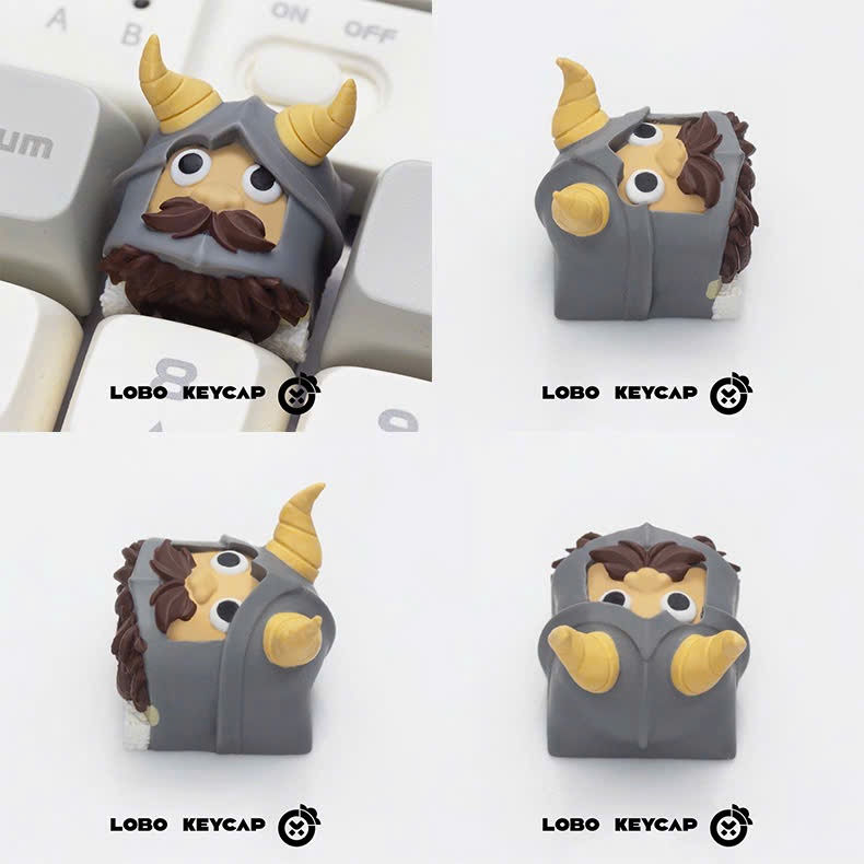 Keycap Artisan Lobo Delicious in Dungeon Resin 1u Nhiều Nhân Vật Trang Trí Bàn Phím Cơ