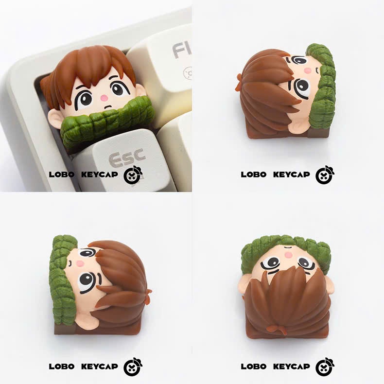Keycap Artisan Lobo Delicious in Dungeon Resin 1u Nhiều Nhân Vật Trang Trí Bàn Phím Cơ