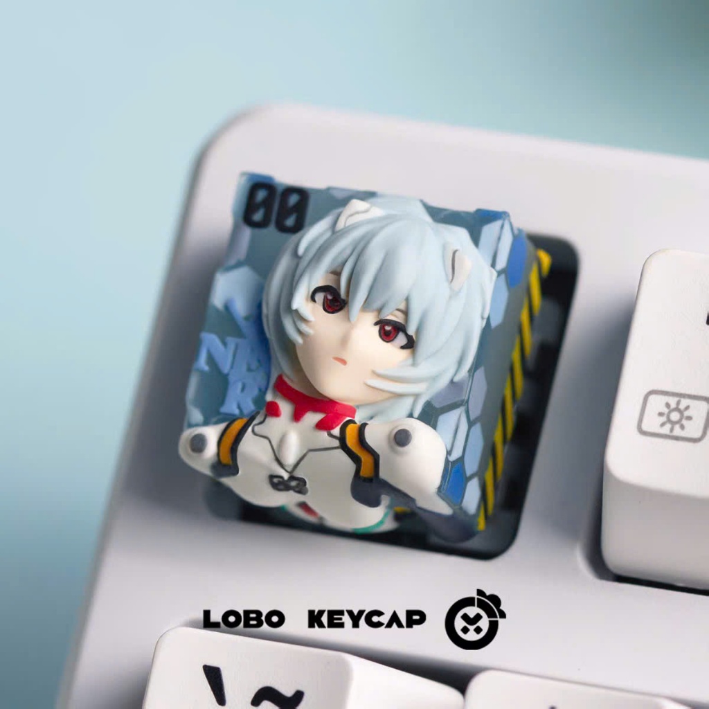 Keycap Artisan Lobo Chủ Đề EVANGELION Eva Unit Resin 1u Trang Trí Bàn Phím Cơ Chính Hãng