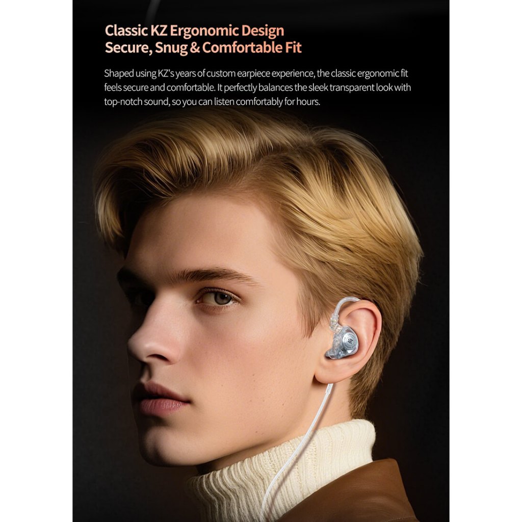 Tai Nghe IN EAR Nhét Tai KZ EDX Pro 2 Super Linear Driver 10mm Chất Âm HiFI Nghe Tạp