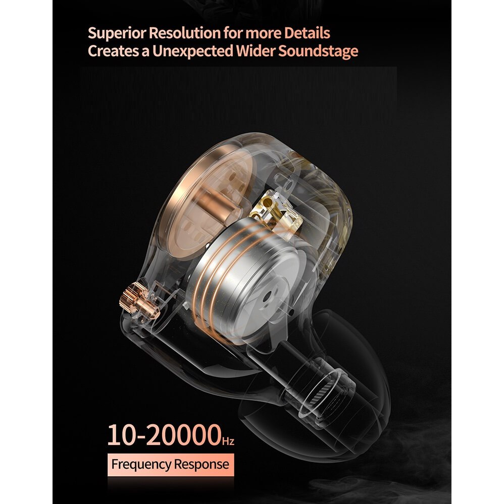 Tai Nghe IN EAR Nhét Tai KZ EDX Pro 2 Super Linear Driver 10mm Chất Âm HiFI Nghe Tạp